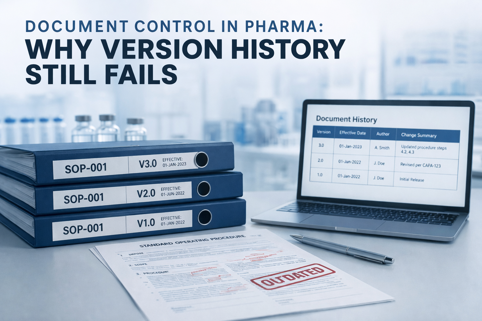 Document Control in Pharma: Why Version History Still Fails