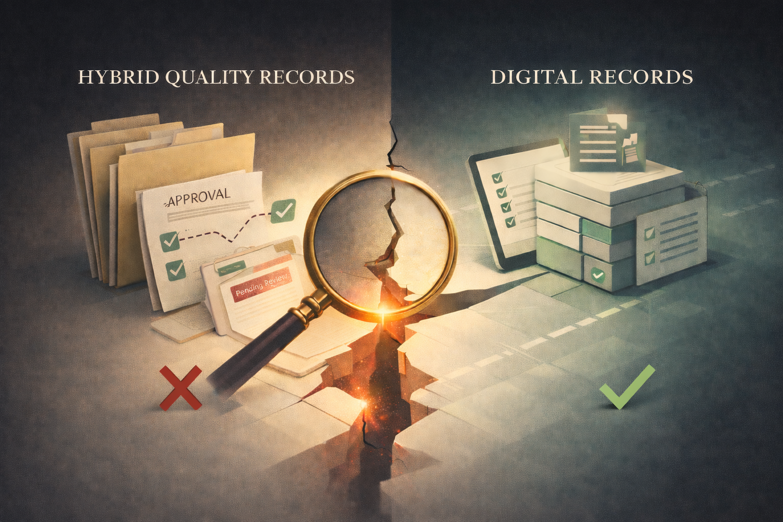 Why Hybrid Paper-Digital Quality Systems Fail Inspections