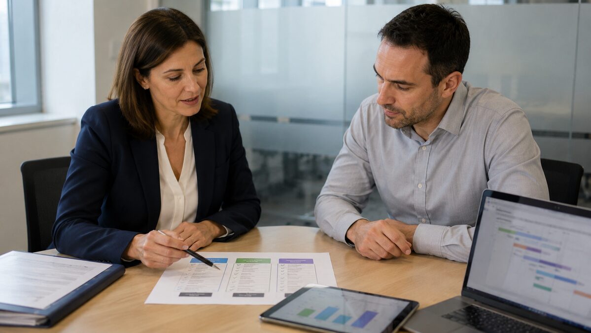 Quality and IT leads scoping an eQMS rollout — pricing tiers and module scope discussion