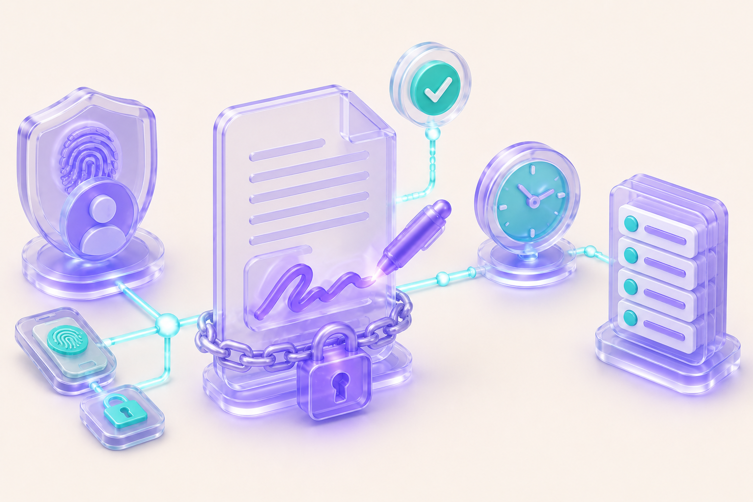Electronic signature locked to a record with identity verification, meaning capture, timestamp, and audit-trail entry
